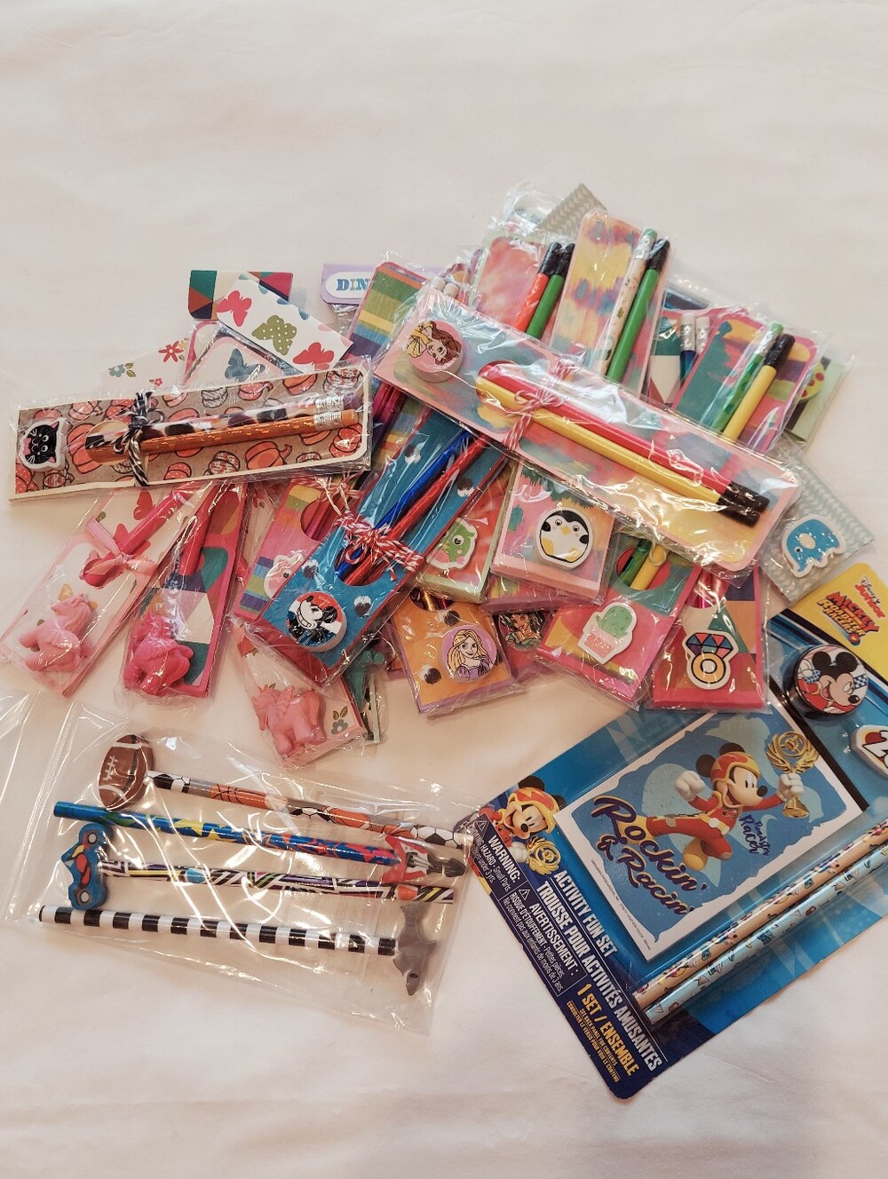NWOT Kids Pencil & Character Eraser Packs - Variety Colors, Figures - 23 Packs